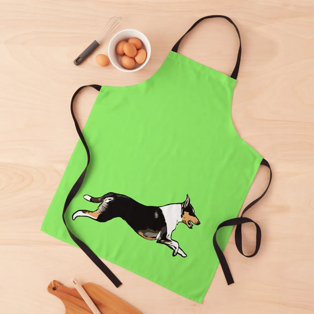 רץ חלק שחור קולי עבור אוהבי כלבים / Tri-צבע קולי סינר מוצרי ניקוי הביתה שף המדים
